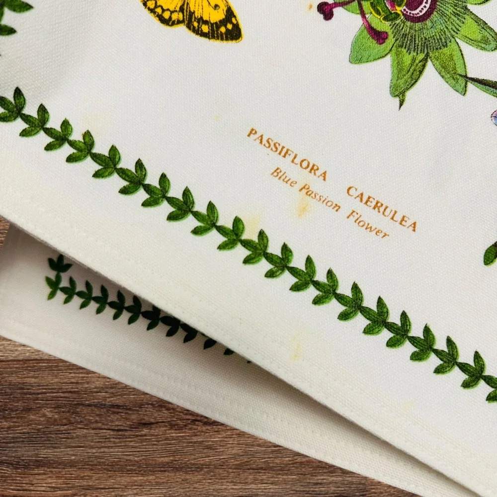 Portmeirion 4 Piece Placemats Reversible Botanical Print